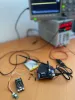 ESP32 project met voeding en oscilloscoop